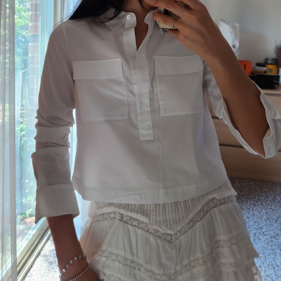 Theory cropped shirt - Picture 7 of 10